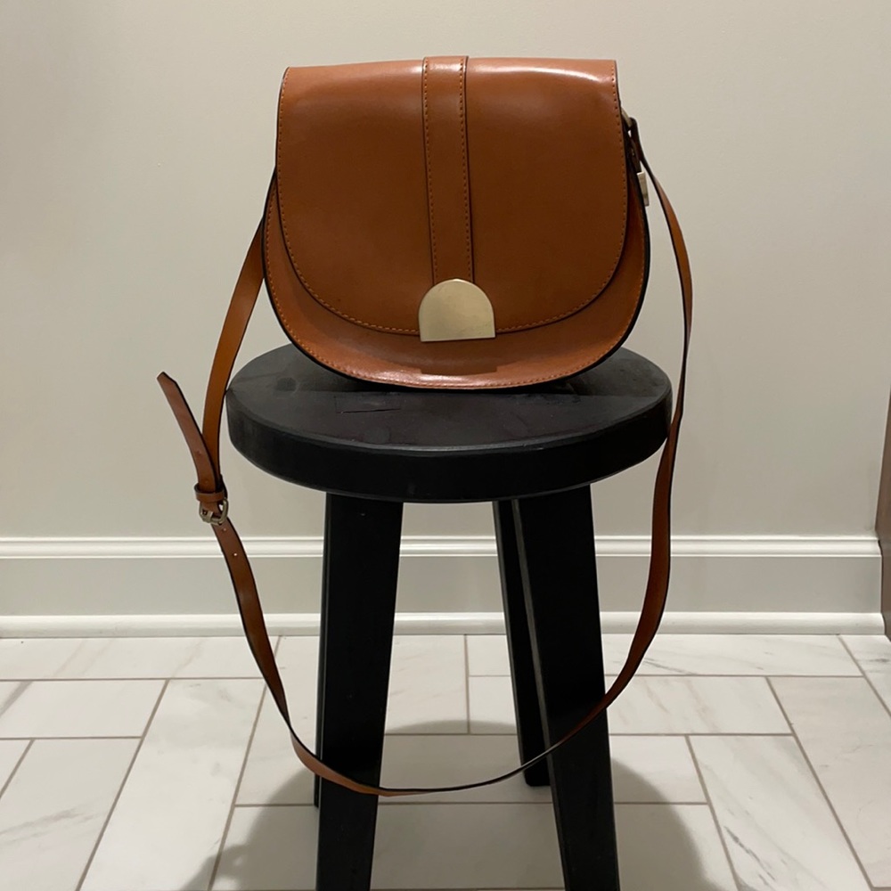 Brown cross body bag